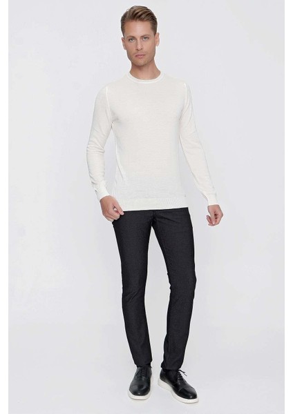 Tr 840 Slim Fit Beyaz Klasik Triko modelleri