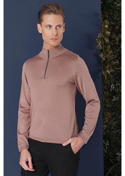 Tr 861 Slim Fit Gül Kurusu Klasik Triko fırsatları