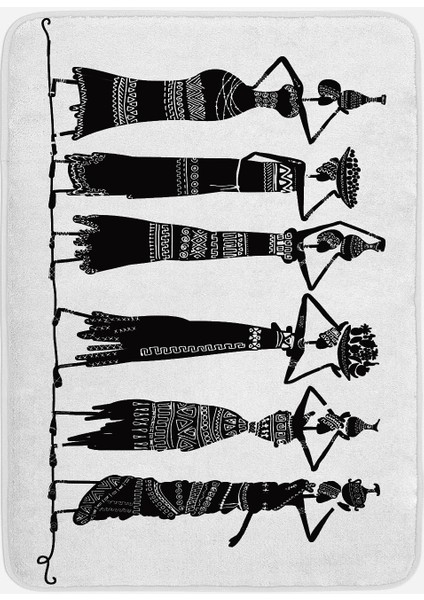 Dijital Baskı Modern Banyo Halısı Ikili Banyo Paspası LNA5123 100X60+60X50 cm fiyatları