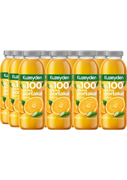 %100 Sıkma Portakal Suyu (12X250 Ml)