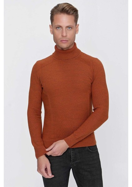 Tr 847 Slim Fit Kiremit Klasik Triko