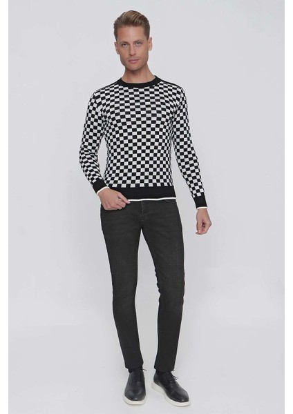 Tr 843 Slim Fit Siyah Klasik Triko modelleri
