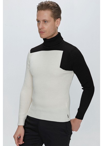 Tr 842 Slim Fit Ekru Klasik Triko indirimleri