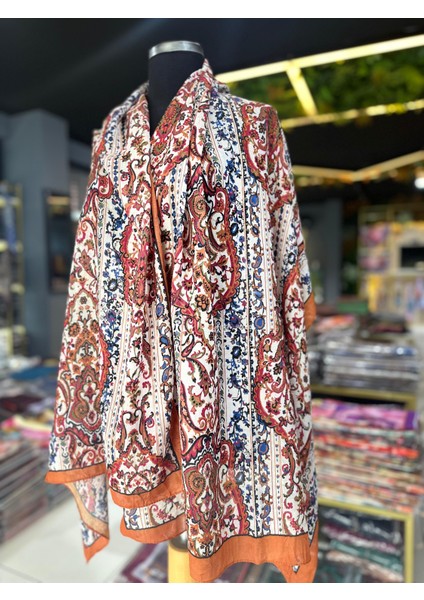 Etnik Desen Bambu Kraş Soft Şal fiyatları