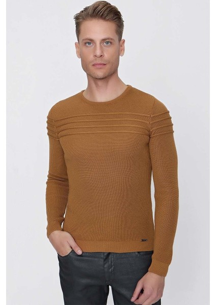 Tr 849 Slim Fit Taba Klasik Triko