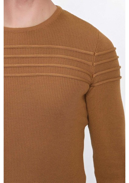 Tr 849 Slim Fit Taba Klasik Triko indirimleri