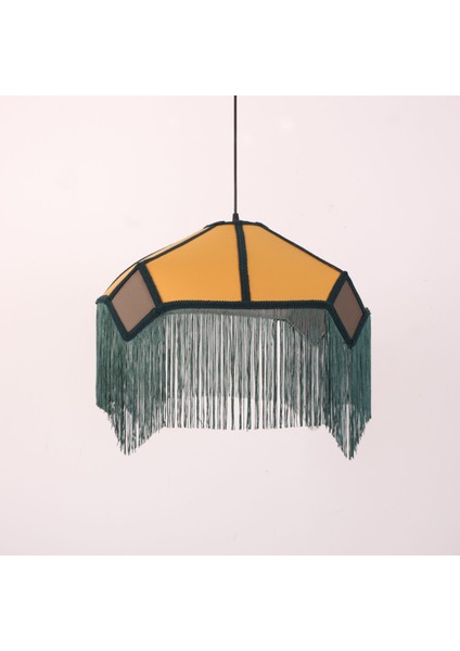 Mylamp Mihrace 50X45 cm Doğal Hazeranlı Kumaş Avize modelleri