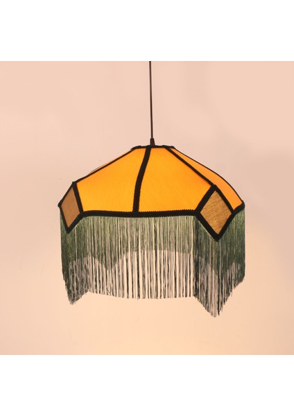 Mylamp Mihrace 50X45 cm Doğal Hazeranlı Kumaş Avize fırsatları