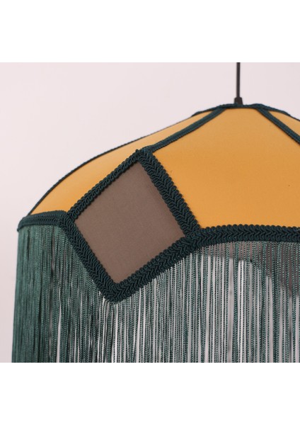 Mylamp Mihrace 50X45 cm Doğal Hazeranlı Kumaş Avize indirimleri