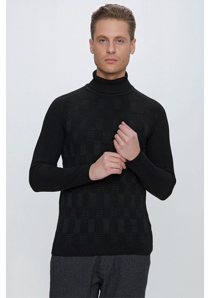 Tr 852 Slim Fit Siyah Klasik Triko modelleri