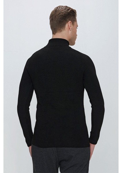 Tr 852 Slim Fit Siyah Klasik Triko indirimleri