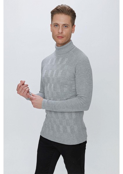 Tr 852 Slim Fit Gri Klasik Triko fiyatları