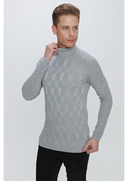 Tr 852 Slim Fit Gri Klasik Triko modelleri