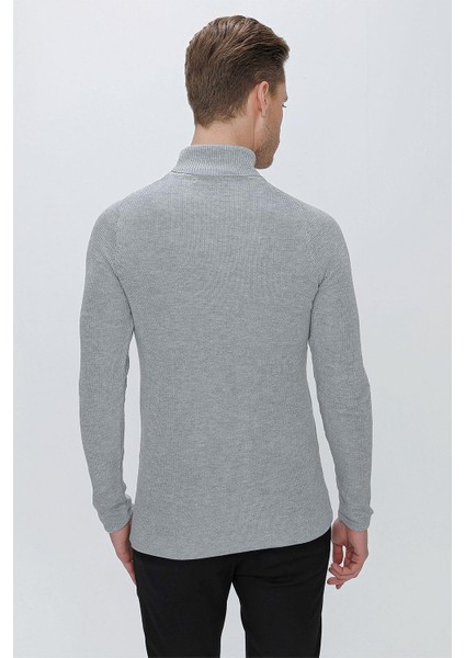 Tr 852 Slim Fit Gri Klasik Triko indirimleri