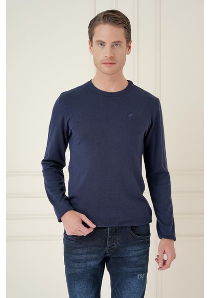 Tr 875 Slim Fit Lacivert Klasik Triko fiyatları