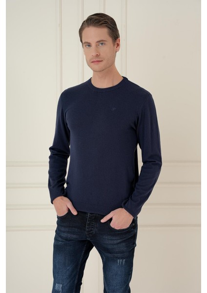 Tr 875 Slim Fit Lacivert Klasik Triko modelleri