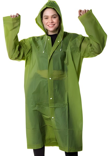 Kadın Erkek Yağmurluk Kapüşonlu Çıtçıtlı Eva Koyu Yeşil Asker Yeşili Yağmurluk BYMMRC881R1 fiyatları