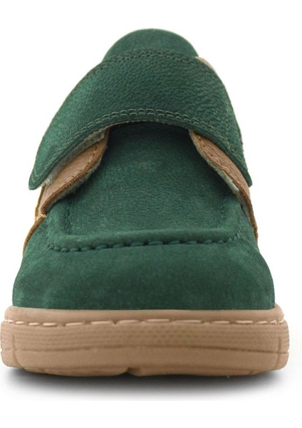 Hakiki Deri Yeşil Taba Cırt Cırtlı Bebek Bot modelleri