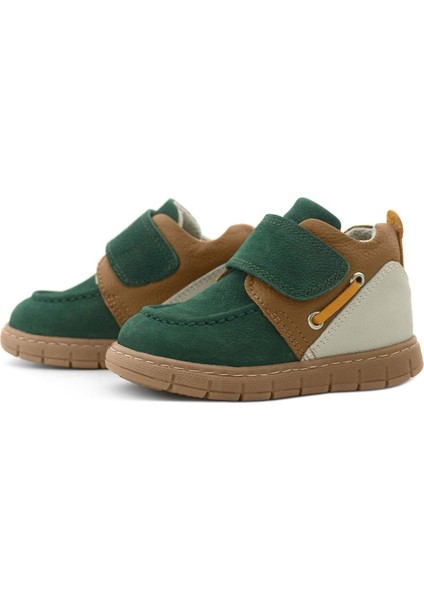 Hakiki Deri Yeşil Taba Cırt Cırtlı Bebek Bot indirimleri