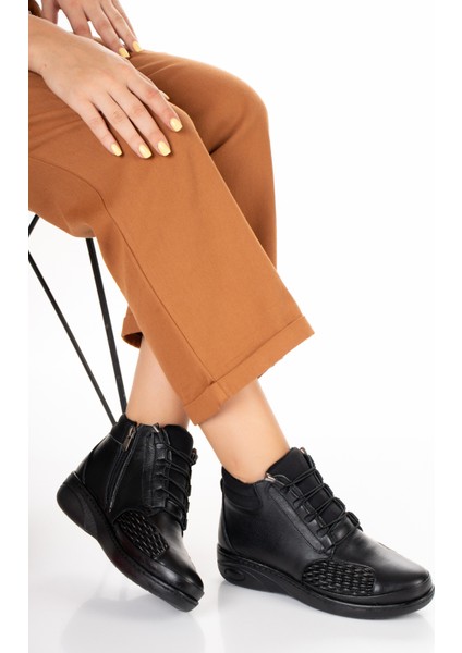 1454 - Başparmak Kemik Çıkıntısı Için - Hakiki Deri - Tam Ortopedik - Günlük - Kadın Bot