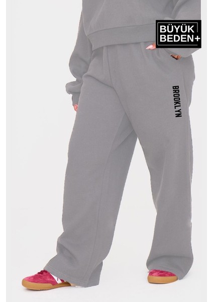 Kadın Büyük Beden Brooklyn Baskılı Ince Eşofman Altı SPR25BEAK54 fiyatları