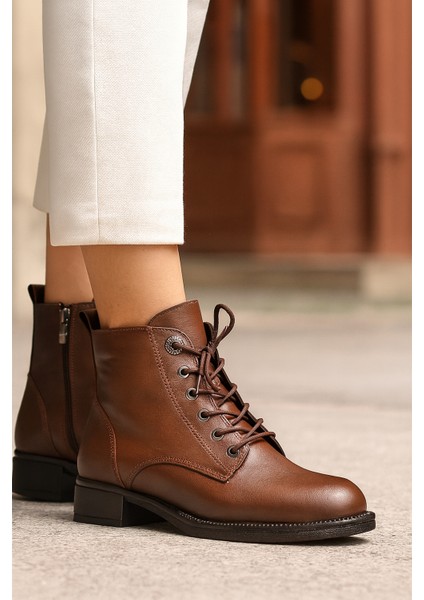 D25KB-8515 Kadın Deri Bot