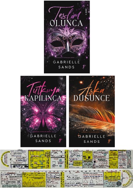 Karanlık Tutkular Serisi 3 Kitap Set Gabrielle Sands Aşka Düşünce - Tutkuya Kapılınca -Teslim Olunca