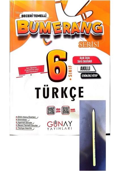 6.sınıf Bumerang Türkçe Defter Kitap-Yeni Müfredat Yeni Baskı-