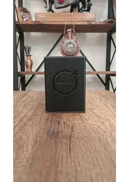 Volvo Deri Dikişli Araç Ruhsat Kılıfı Kabı Oto Ruhsatlık Araba Ruhsat Koruyucu modelleri