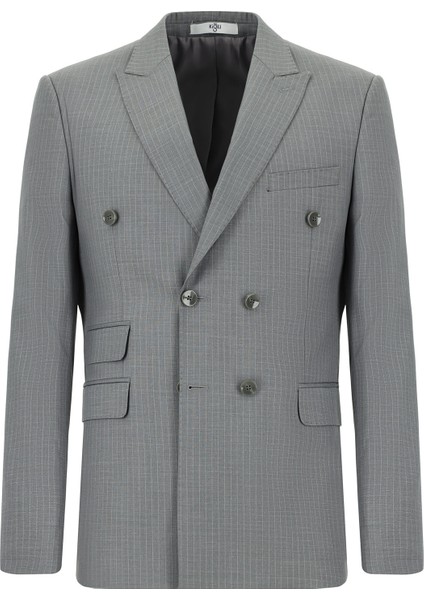 Regular Fit Çizgili Kruvaze Takım Elbise fiyatları