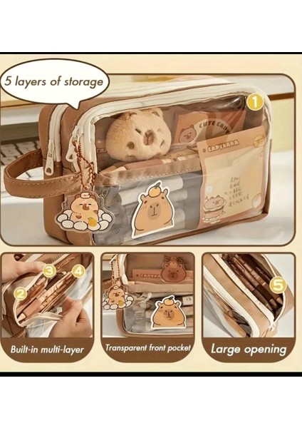 Desenli Şeffaf Kalemlik fırsatları