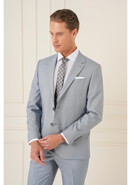 Tk 903 Slim Fit Gri Klasik Takım Elbise indirimleri