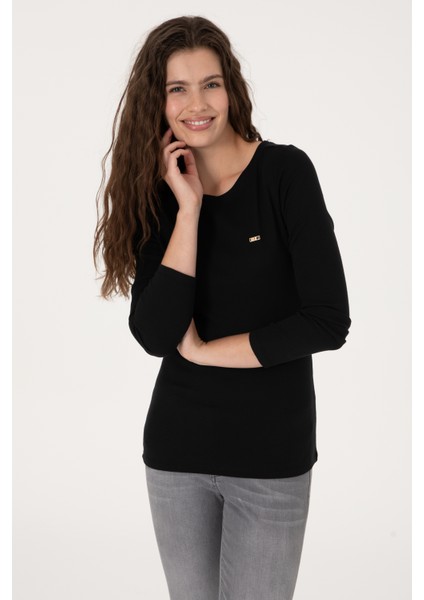 Kadın Siyah Sweatshirt 50315419-VR046 modelleri