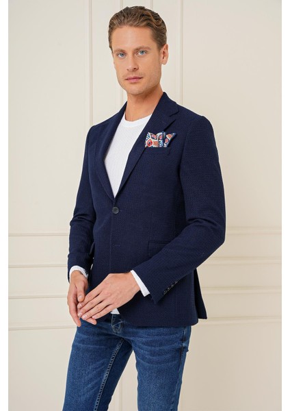 C 686 Slim Fit Lacivert Spor Ceket modelleri