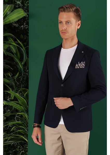 C 632 Slim Fit Lacivert Spor Ceket modelleri