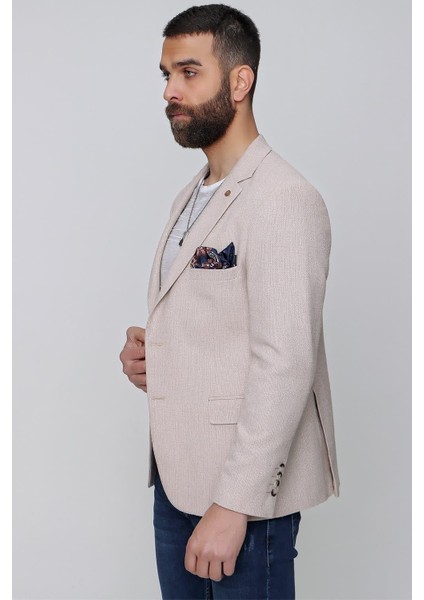 C 613 Slim Fit Bej Spor Ceket modelleri