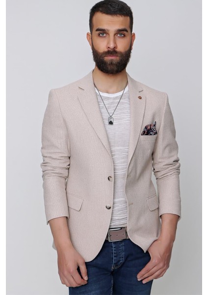 C 613 Slim Fit Bej Spor Ceket indirimleri