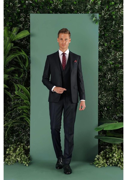 Tk 857 Slim Fit Siyah Klasik Takım Elbise fiyatları