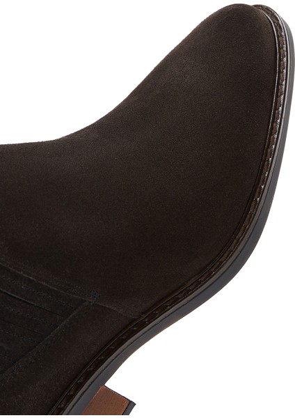 Kadın Antrasit Süet Deri Chelsea Bot 25WFD160410