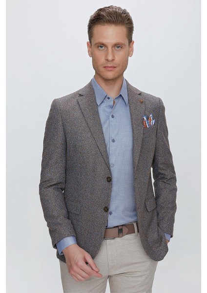 C 633 Slim Fit Tütün Spor Ceket fiyatları