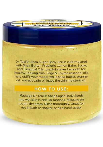 Dr.teals Prebiotic Lemon Balm Shea Sugar Scrub Vücut Peelingi 538GR fiyatları