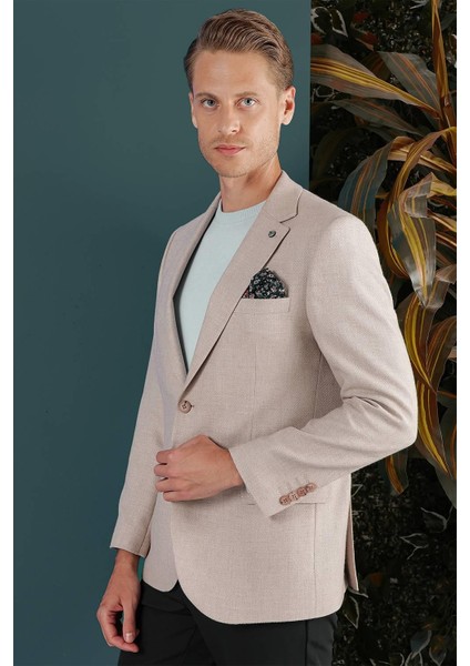 C 656 Slim Fit Bej Spor Ceket fırsatları