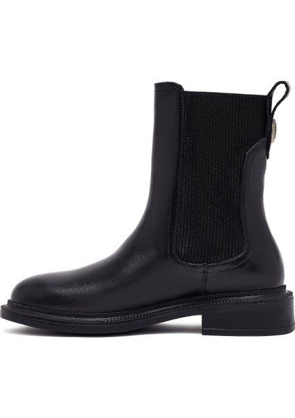 Kadın Siyah Deri Chelsea Bot 25WFD202218 fiyatları