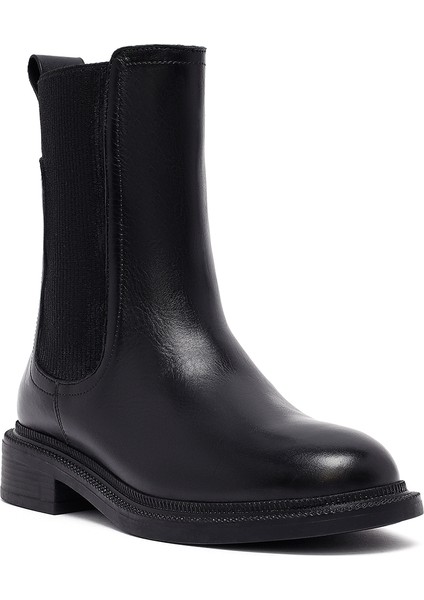 Kadın Siyah Deri Chelsea Bot 25WFD202218