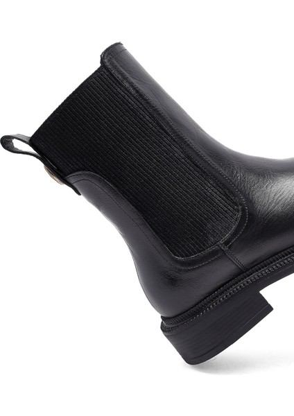 Kadın Siyah Deri Chelsea Bot 25WFD202218