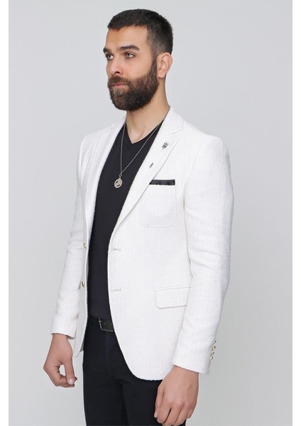 C 611 Slim Fit Ekru Spor Ceket fiyatları