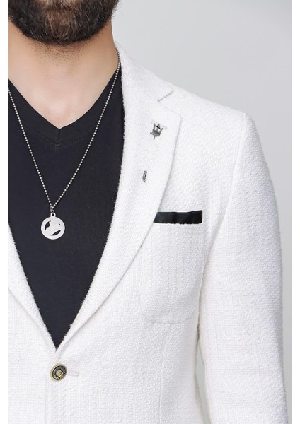 C 611 Slim Fit Ekru Spor Ceket indirimleri