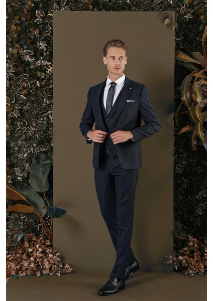 Tk 873 Slim Fit Lacivert Klasik Takım Elbise fiyatları