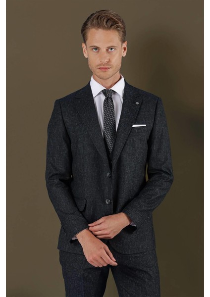 Tk 873 Slim Fit Lacivert Klasik Takım Elbise indirimleri