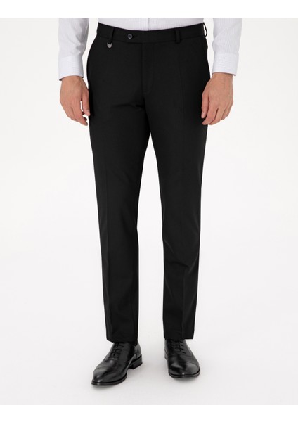 Erkek Siyah Slim Fit Kumaş Pantolon 50311591-VR046 fiyatları
